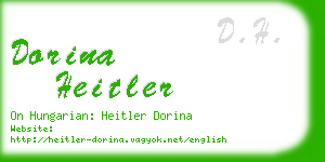 dorina heitler business card